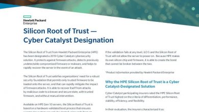Photo of HPE Silicon Root of Trust Awarded Cyber Catalyst Designation